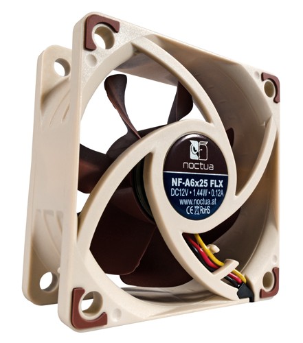 Noctua Вентилатор Fan 60x60x25mm 3000/2400/1600rpm NF-A6x25 FLX