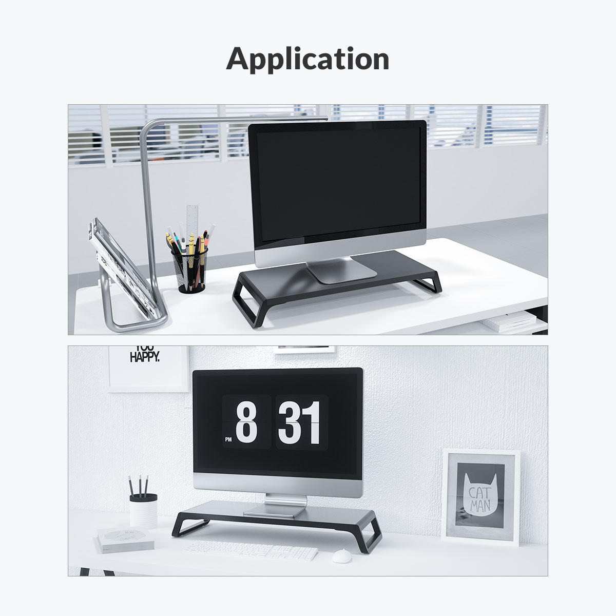 Orico Стойка за монитор Desk Monitor Stand - HSQ-M1-BK