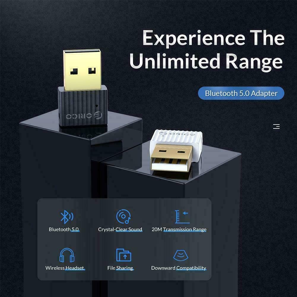Orico блутут адаптер Bluetooth 5.0 USB adapter, black - BTA-508-BK