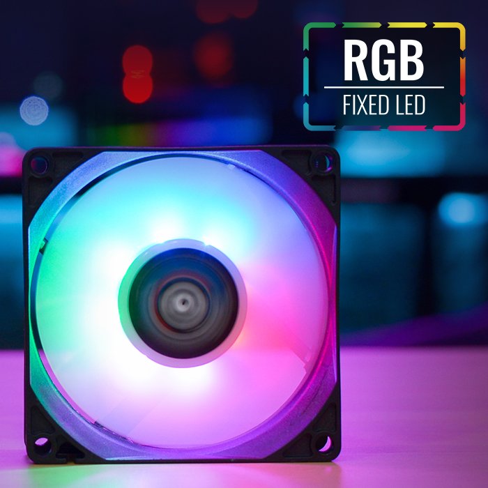 AeroCool вентилатор Fan 80 mm - Frost 8 - Fixed RGB - ACF1-FS10117.11