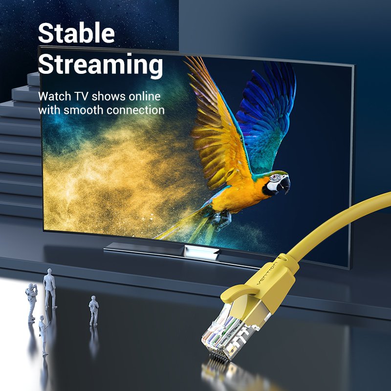 Vention Кабел LAN UTP Cat.6 Patch Cable - 1M Yellow - IBEYF