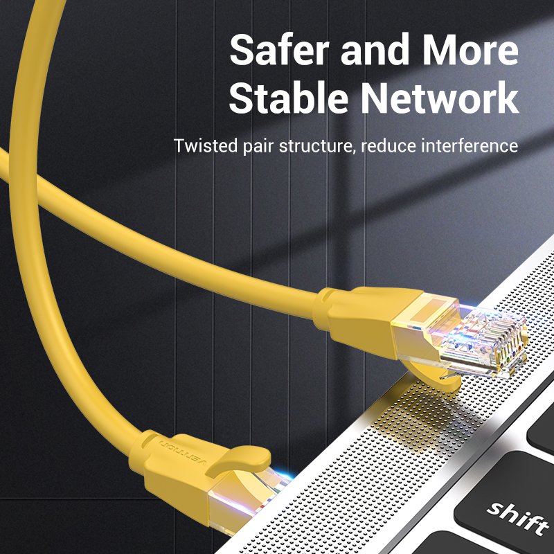 Vention Кабел LAN UTP Cat.6 Patch Cable - 2M Yellow - IBEYH
