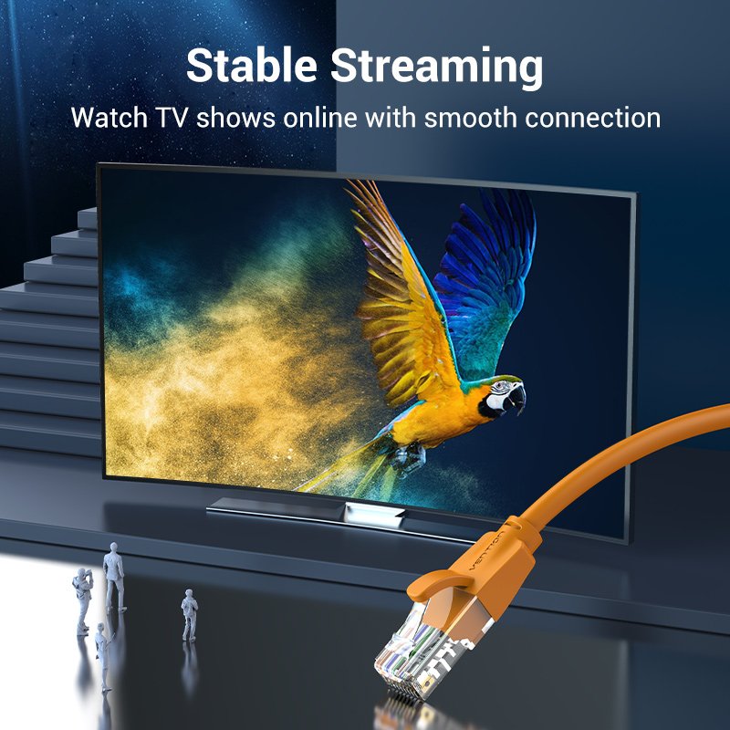Vention Кабел LAN UTP Cat.6 Patch Cable - 2M Orange - IBEOH
