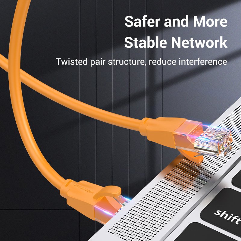 Vention Кабел LAN UTP Cat.6 Patch Cable - 2M Orange - IBEOH