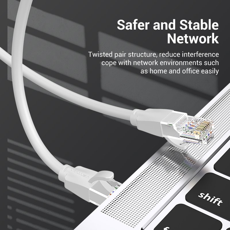 Vention Кабел LAN UTP Cat.6 Patch Cable - 1M Gray - IBEHF