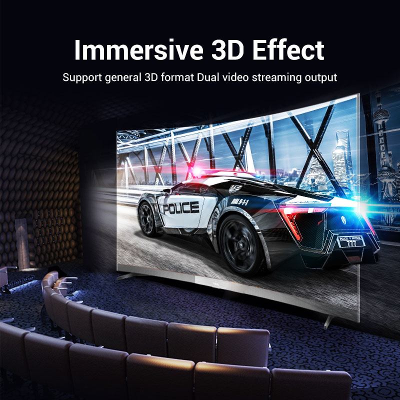 Vention Кабел Cable - Display Port v1.2 DP M / M Black 4K 3M - HACBI