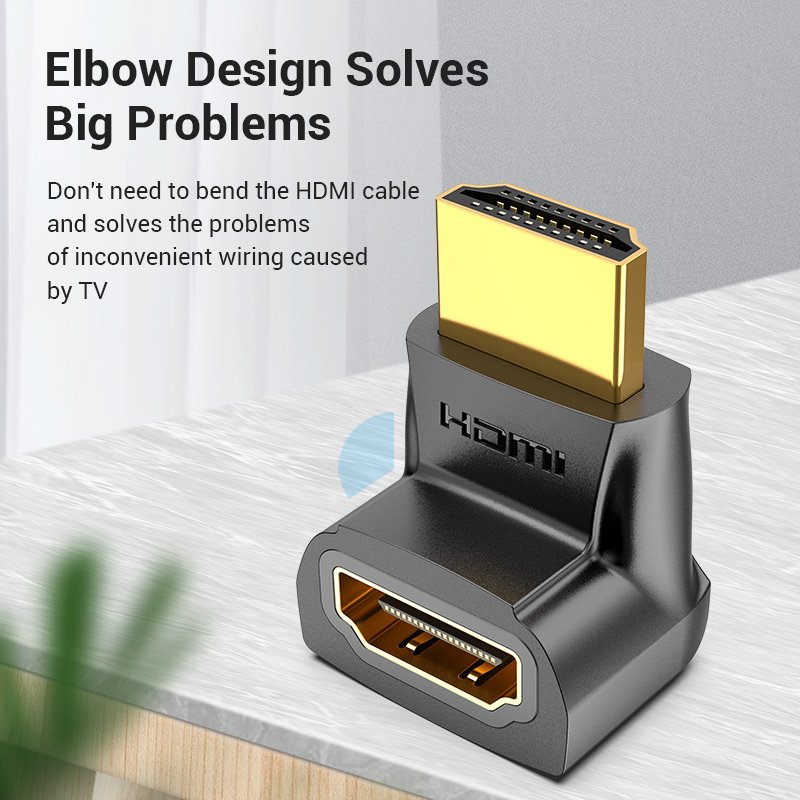 Vention Адаптер Adapter HDMI Right Angle 270 Degree M/F - AINB0