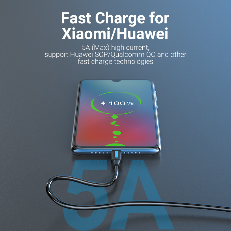Vention Кабел USB 3.1 Type-C / USB 2.0 AM - 0.5M Black 5A Fast Charge - CORBD