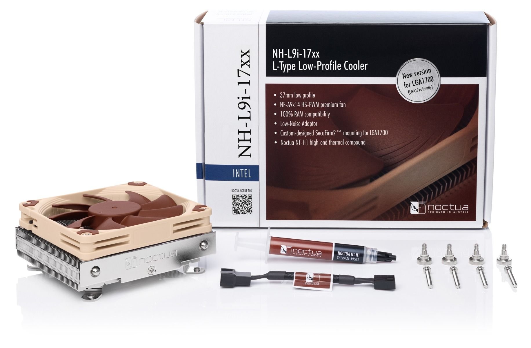 Noctua Охлаждане CPU Cooler NH-L9i-17xx Low Profile