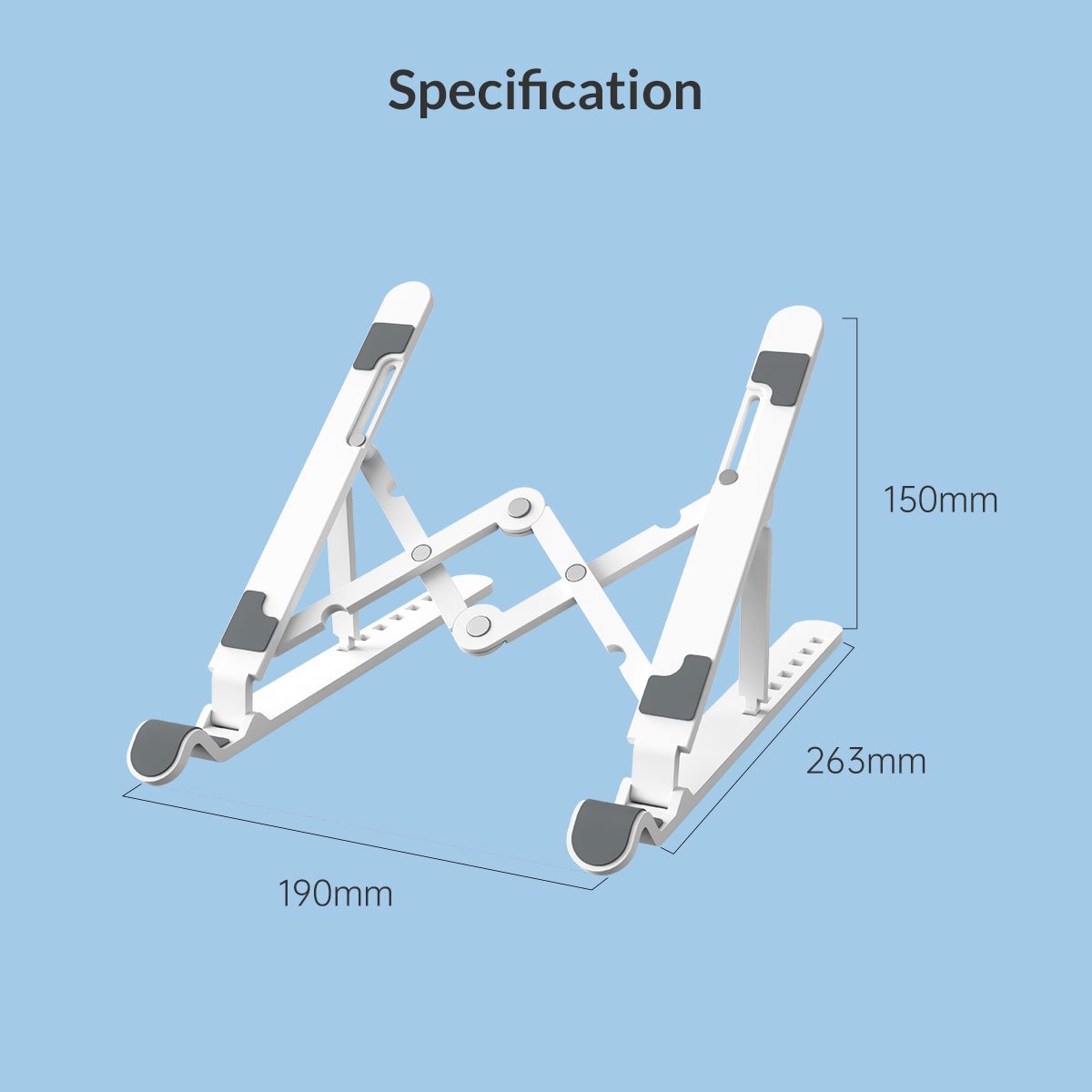 Orico поставка за лаптоп Laptop Stand - White - PFB-A24-WH