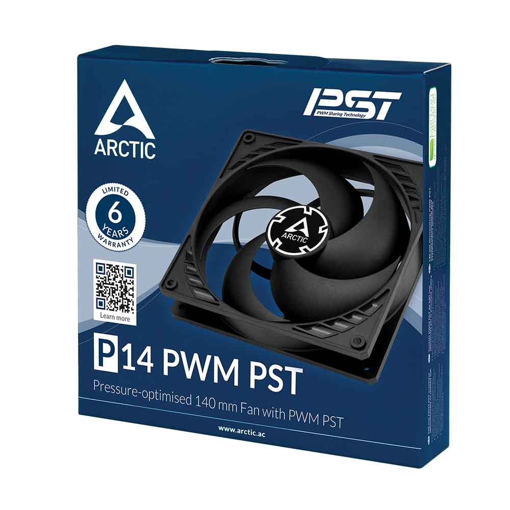 Arctic вентилатор Fan 140mm P14 PWM PST (Black/Black) - ACFAN00125A