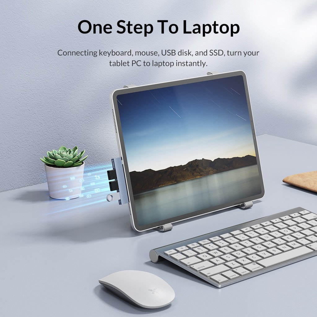 Orico хъб USB3.0/2.0 HUB 3 port TYPE C, Aluminum - AH-W13-GY