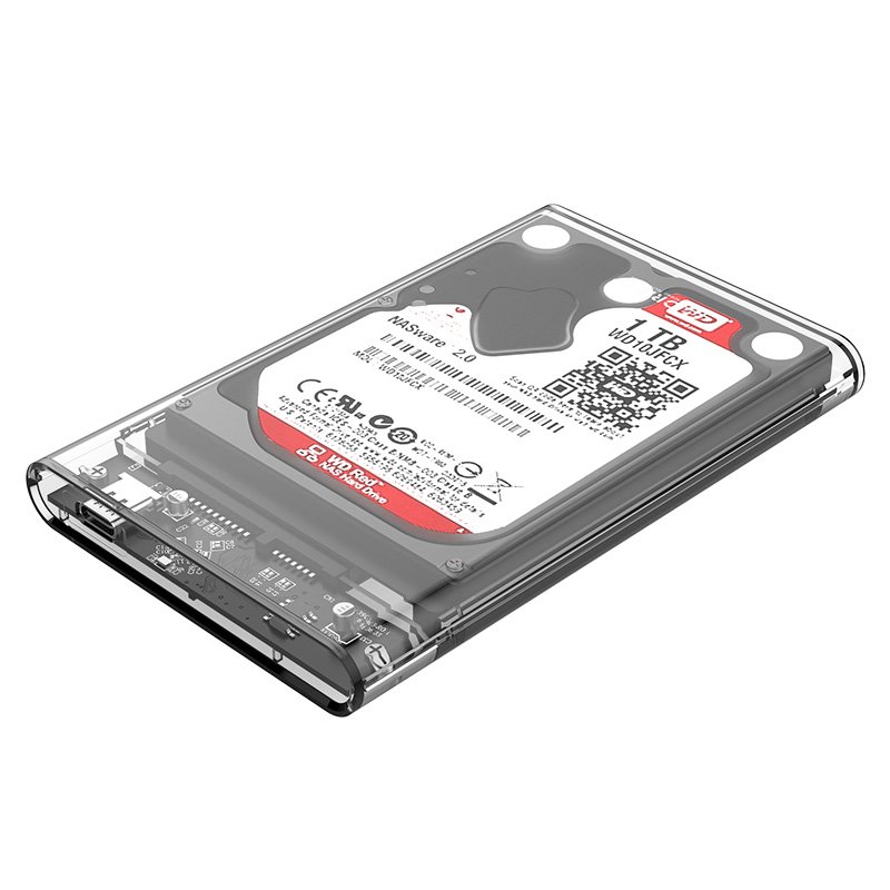 Orico външна кутия за диск Storage - Case - 2.5 inch 5Gbps Type-C Transparent - 2139C3-G2-CR-EP