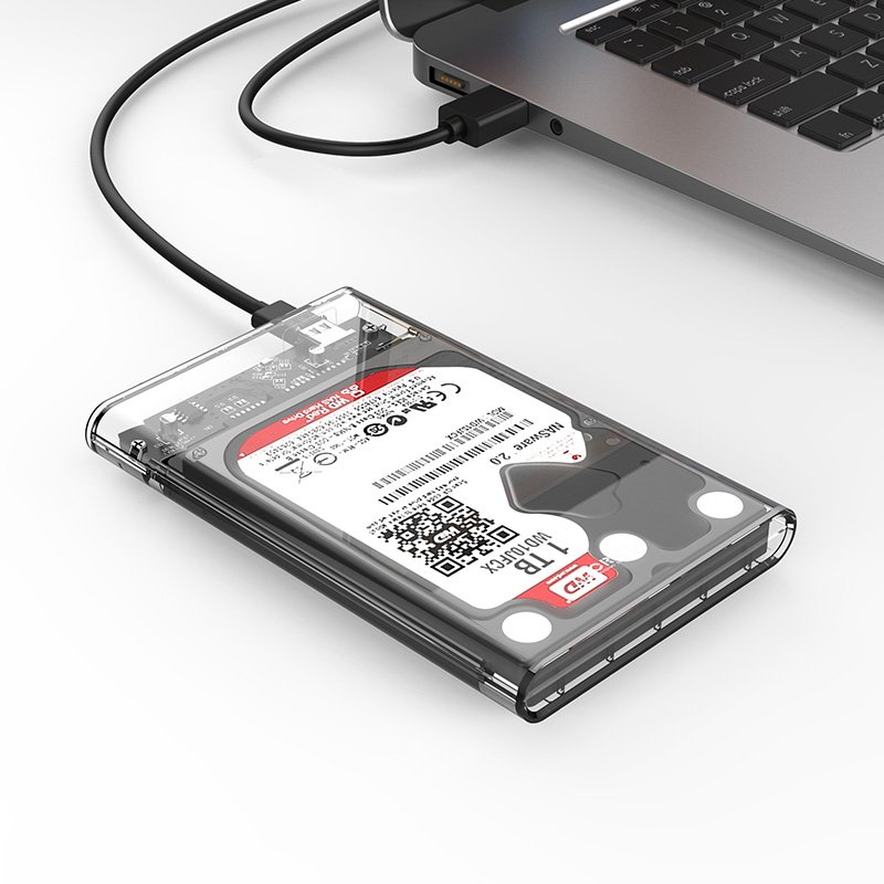 Orico външна кутия за диск Storage - Case - 2.5 inch 5Gbps Type-C Transparent - 2139C3-G2-CR-EP
