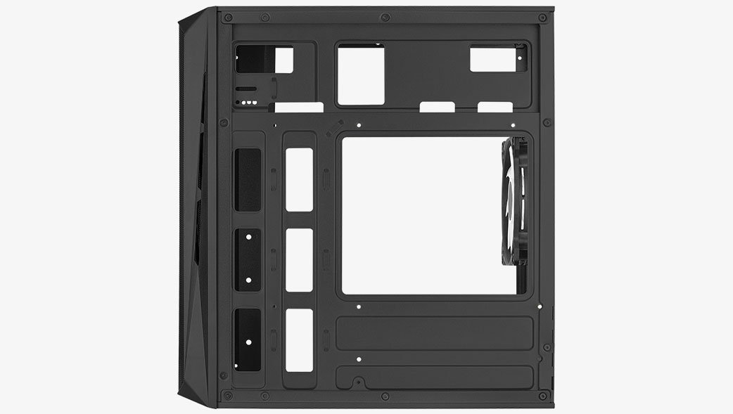AeroCool кутия Case mATX - CS-107-A-BK-v2 - 3 fans included