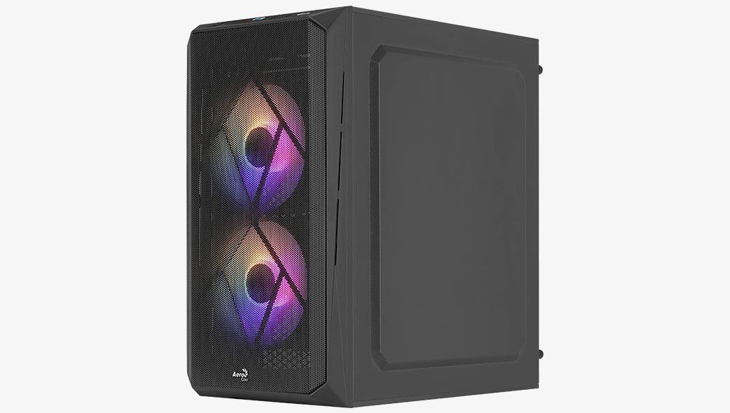 AeroCool кутия Case mATX - CS-107-A-BK-v2 - 3 fans included