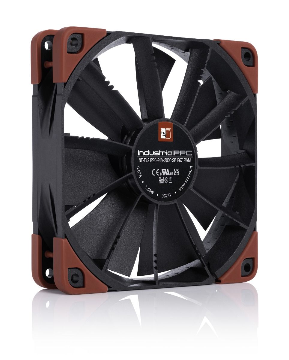 Noctua Влагозащитен / Прахозащитен Вентилатор Fan 120mm single-phase motor NF-F12-iPPC-24V-2000-SP-IP67-PWM