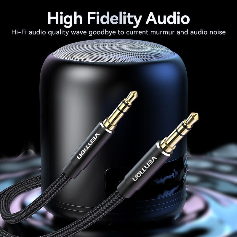 Vention Аудио Кабел 3.5mm Audio Cable M/M Cotton Braided 1.0m - BAWBF