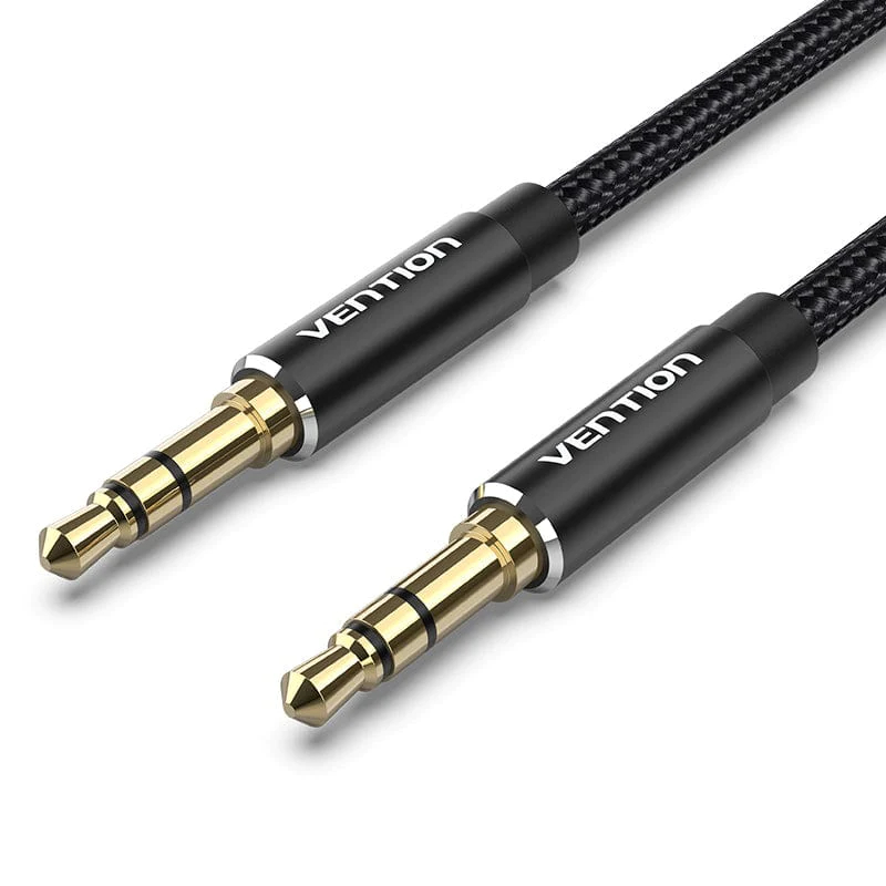 Vention Аудио Кабел 3.5mm Audio Cable M/M Cotton Braided 1.5m - BAWBG