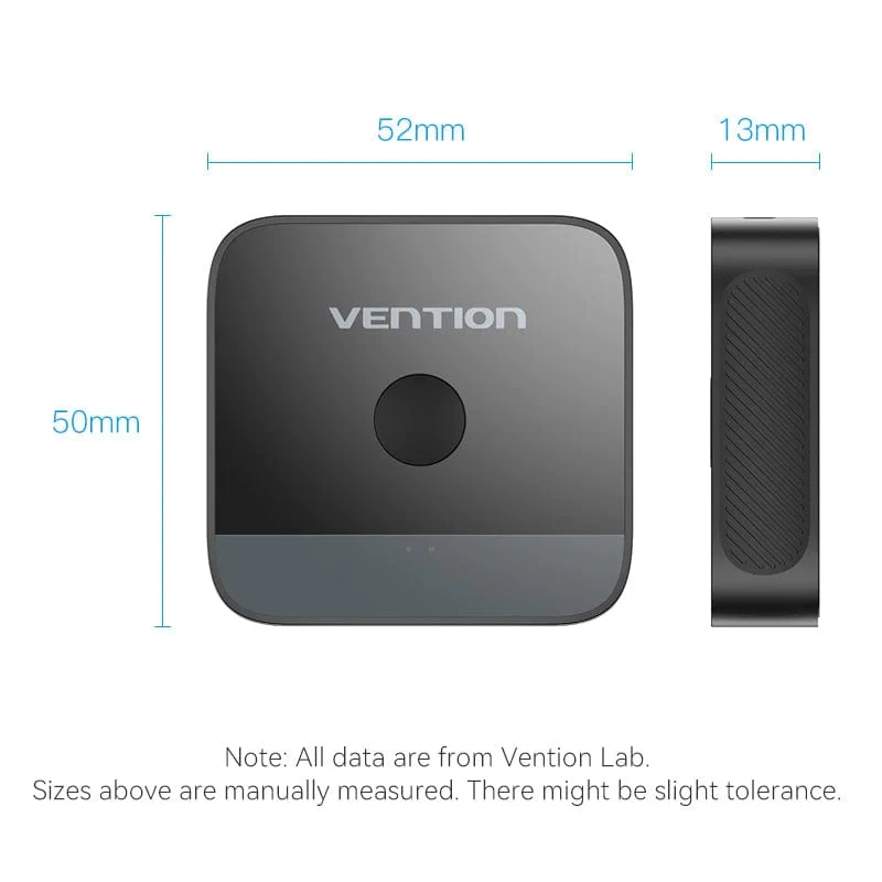 Vention Разклонител превключвател HDMI 2.0 Switcher/Splitter 2-Port Bi-Direction 4K Black - AKOB0