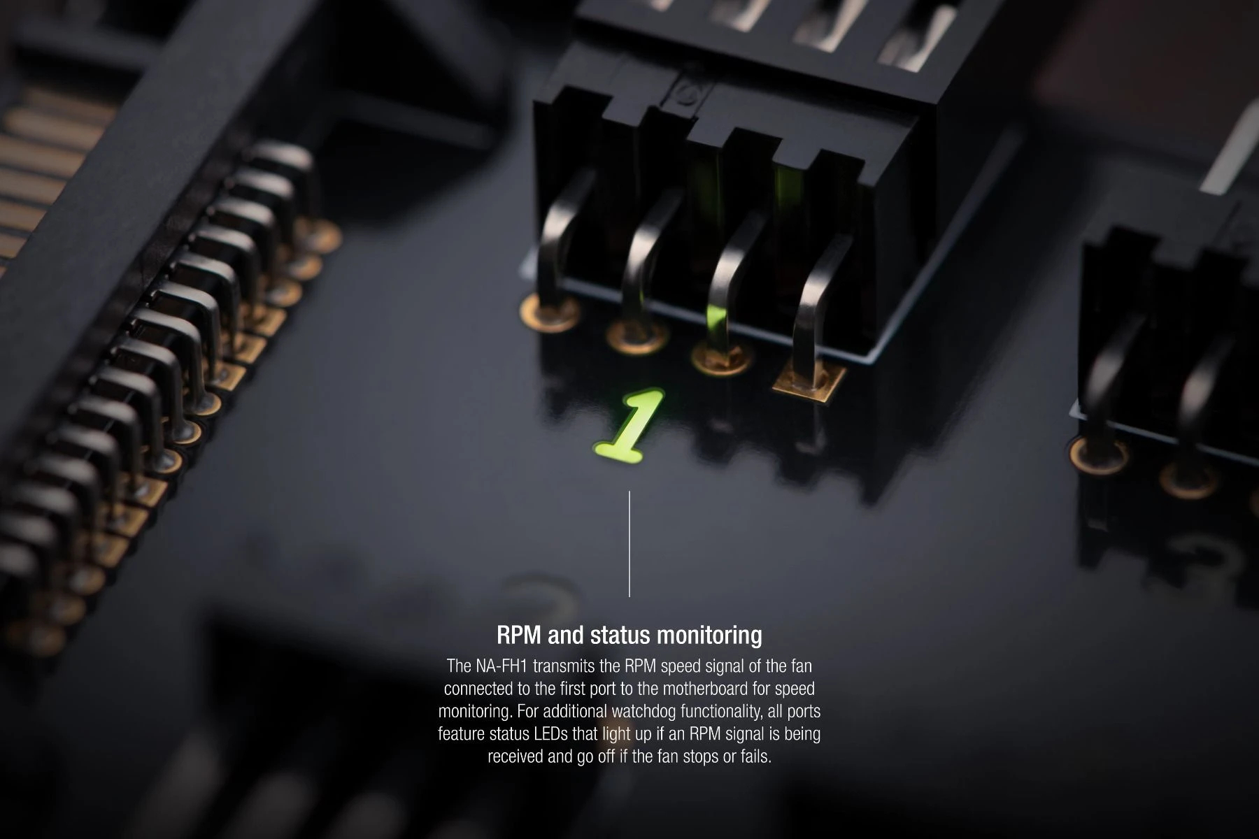 Noctua разклонител за вентилатори Fan Hub - 8 port PWM with SATA Power 5V/12V - NA-FH1