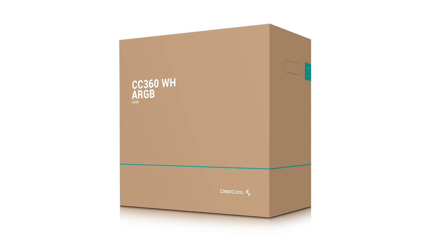 DeepCool кутия Case mATX - CC360 A-RGB White