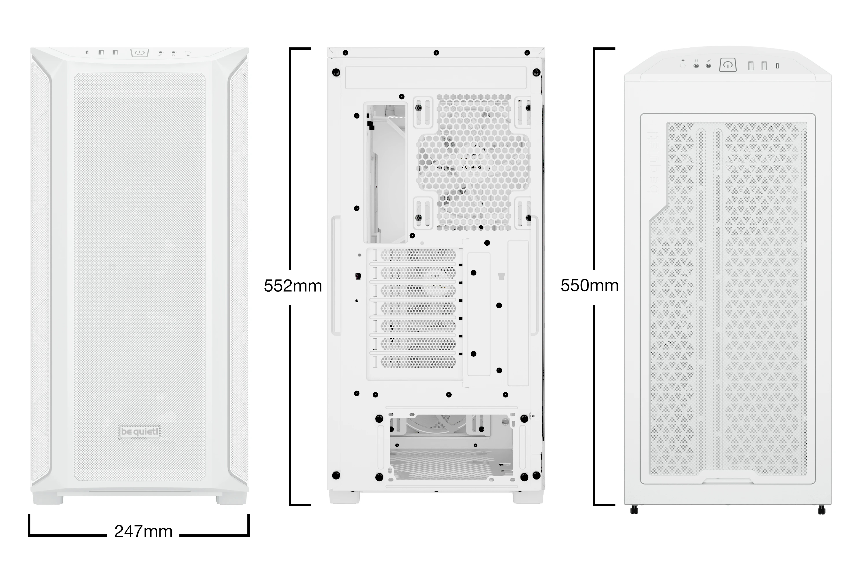 be quiet! кутия Case EATX - Shadow Base 800 FX White