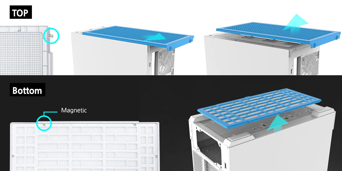 Zalman кутия Case mATX - P30 White - aRGB, Tempered Glass