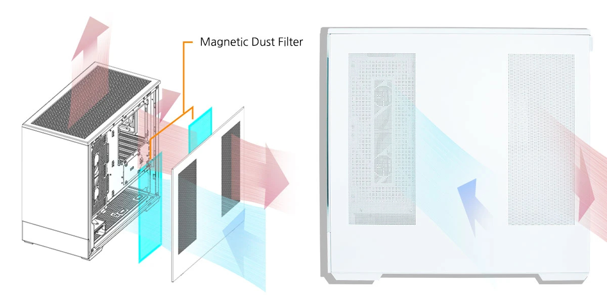 Zalman кутия Case mATX - P30 White - aRGB, Tempered Glass