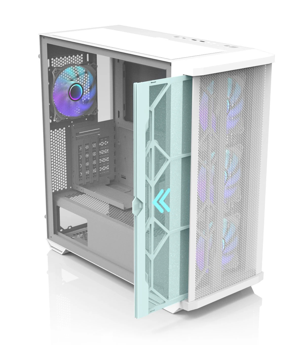 Zalman кутия Case EATX - Z10 DUO White - Mesh/Tempered Glass