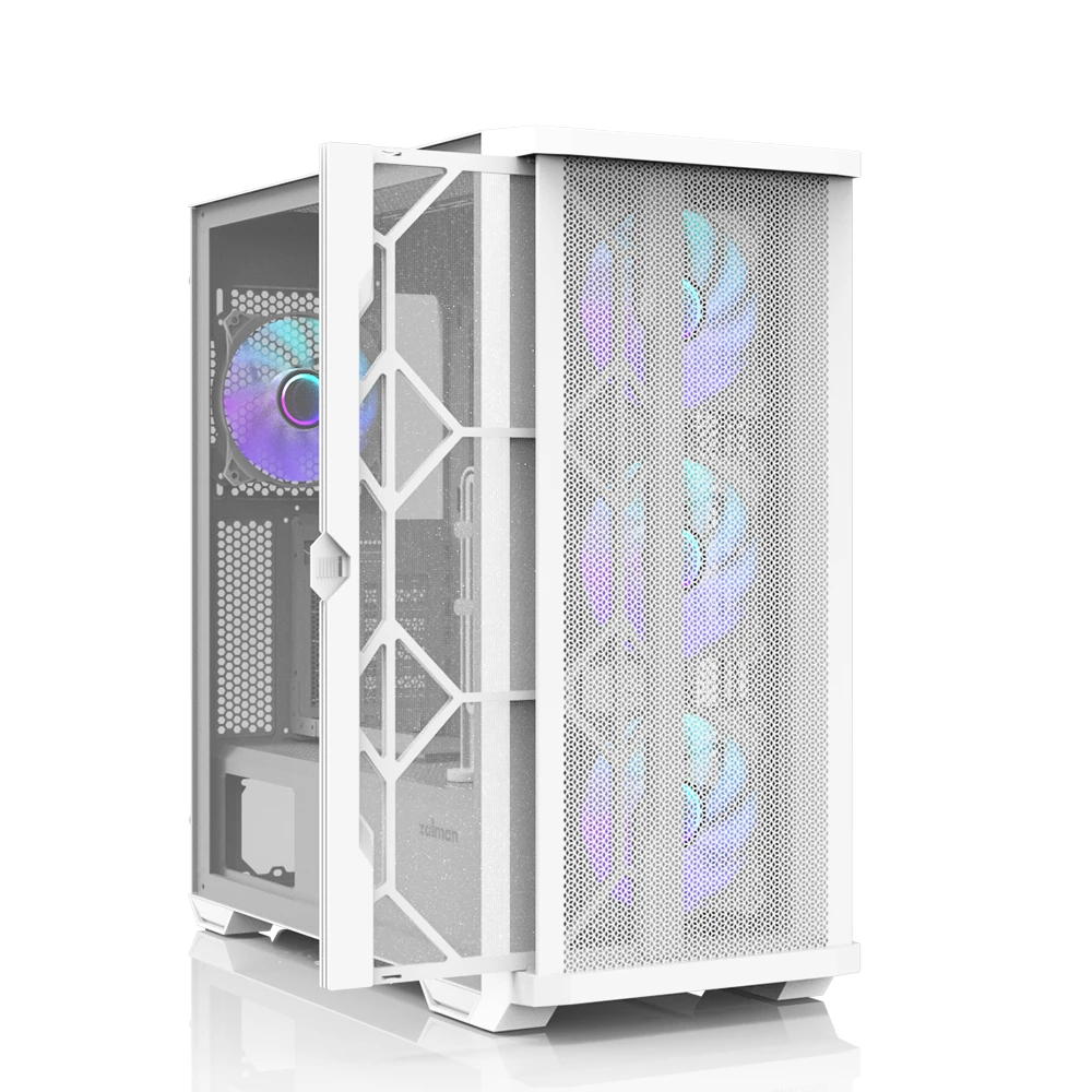Zalman кутия Case EATX - Z10 DUO White - Mesh/Tempered Glass