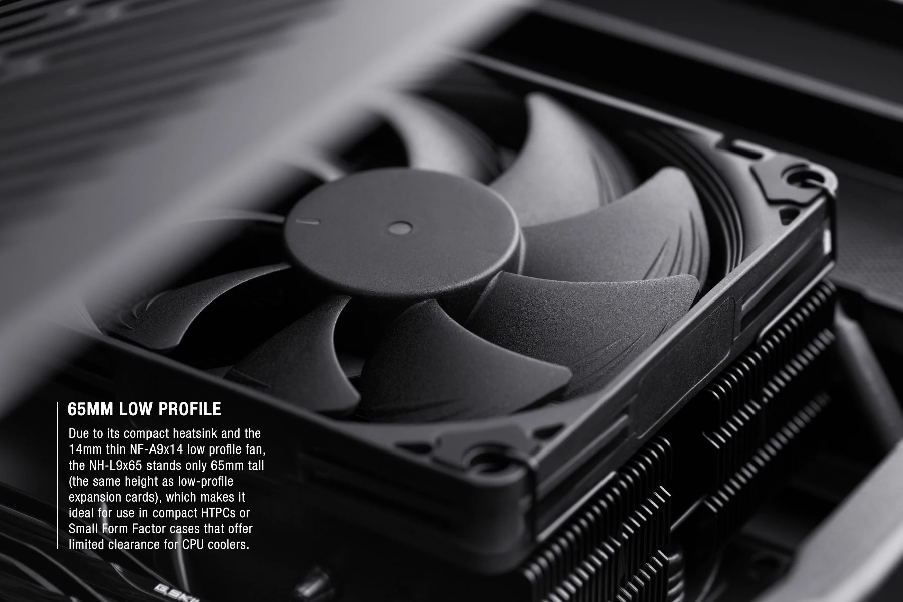 Noctua Охлаждане CPU Cooler NH-L9x65 chromax.black - LGA1851/1700/1200/AM5