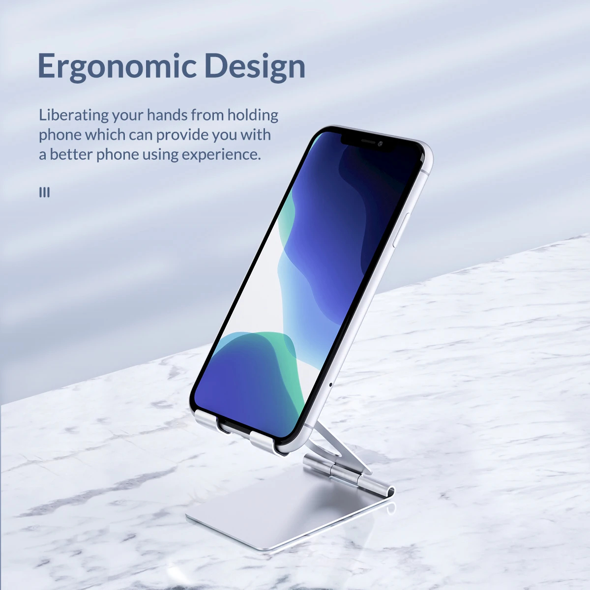 Orico стойка за телефон или таблет за бюро Phone/Tablet Holder - LST-S1-SV-BP