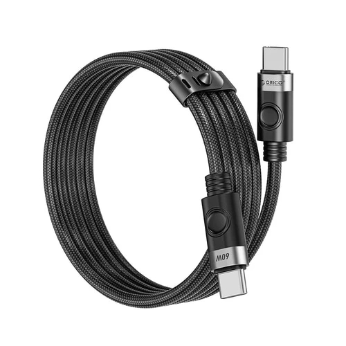 Orico кабел Cable USB C-to-C PD 60W Charging 1.0m Black - CDX-60CC-BK