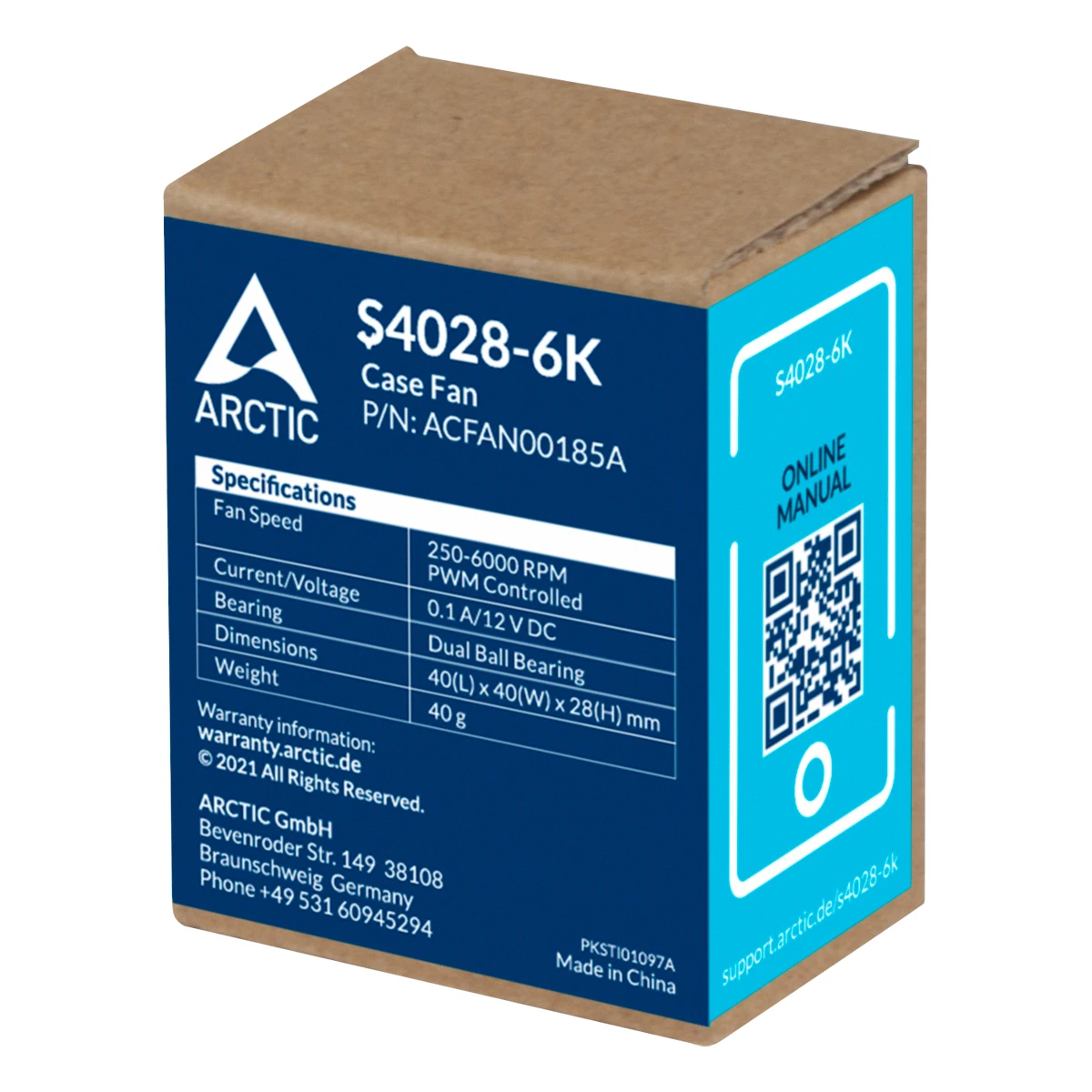 Arctic сървърен вентилатор Server Fan 40x40x28 Dual Ball - S4028-6K - ACFAN00185A