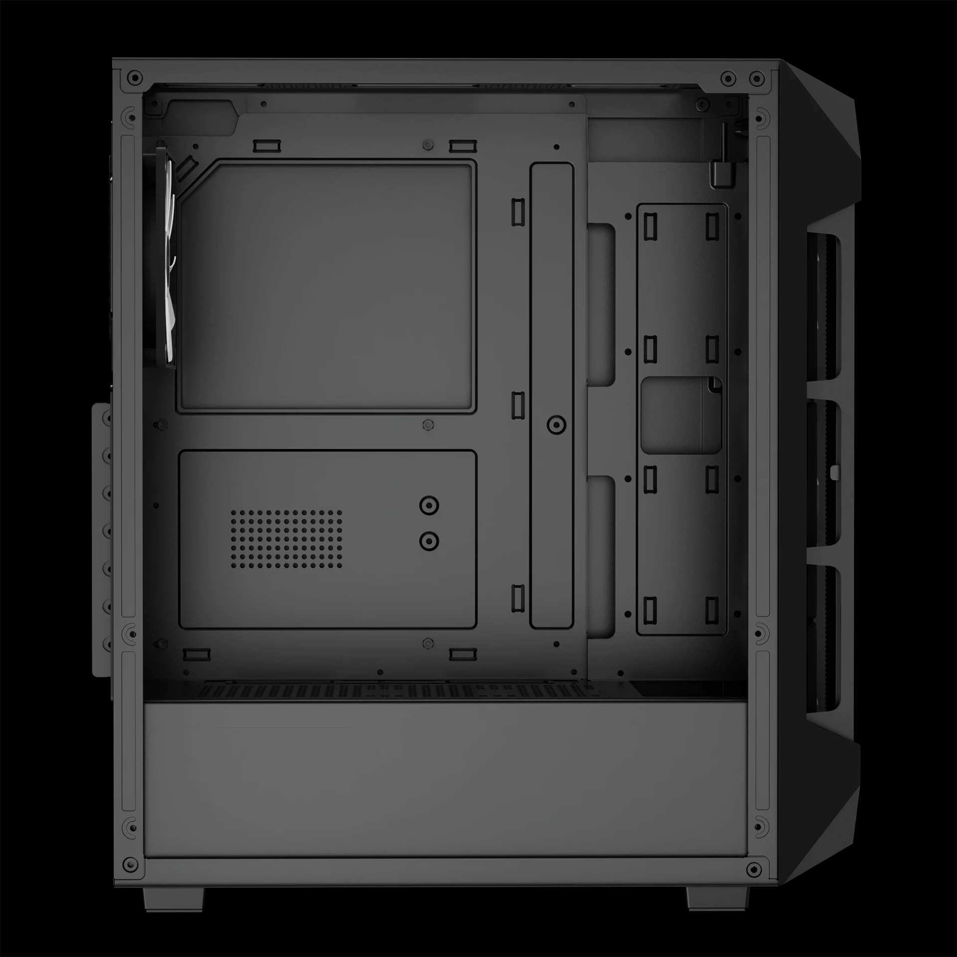 Gamdias кутия Case ATX - AURA GC1 Elite - Mesh, RGB, Tempered Glass