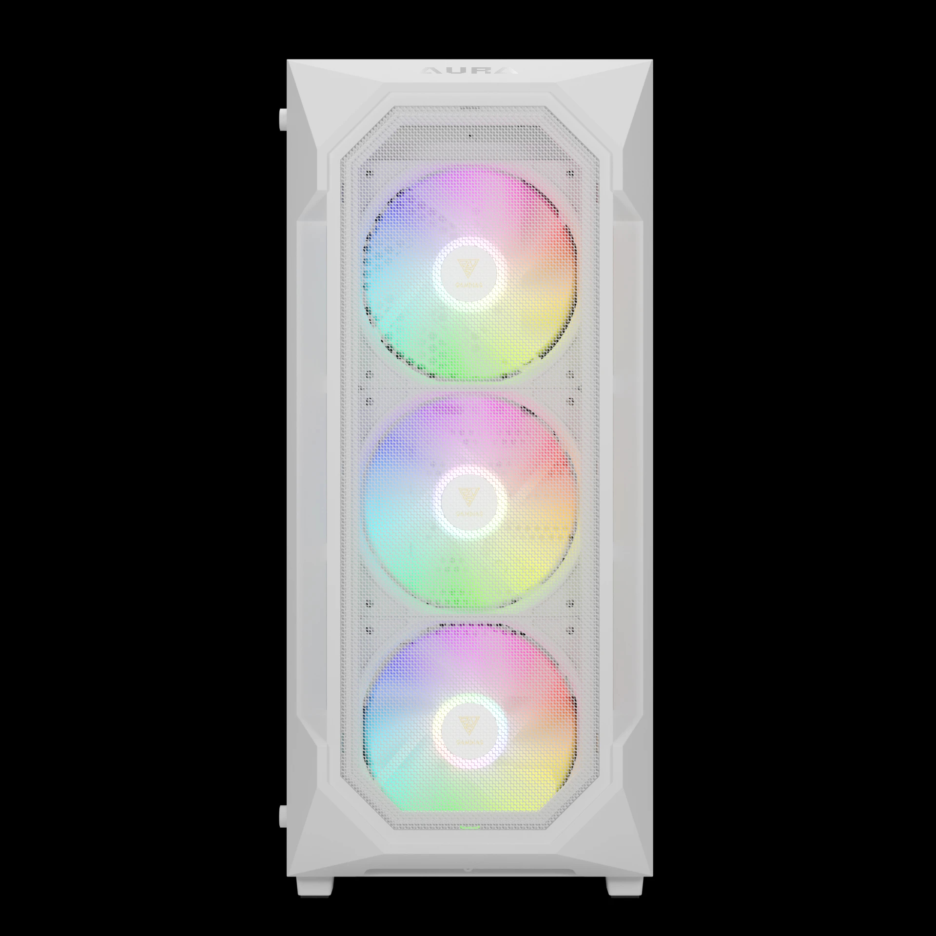 Gamdias кутия Case ATX - AURA GC1 Elite White - Mesh, RGB, Tempered Glass