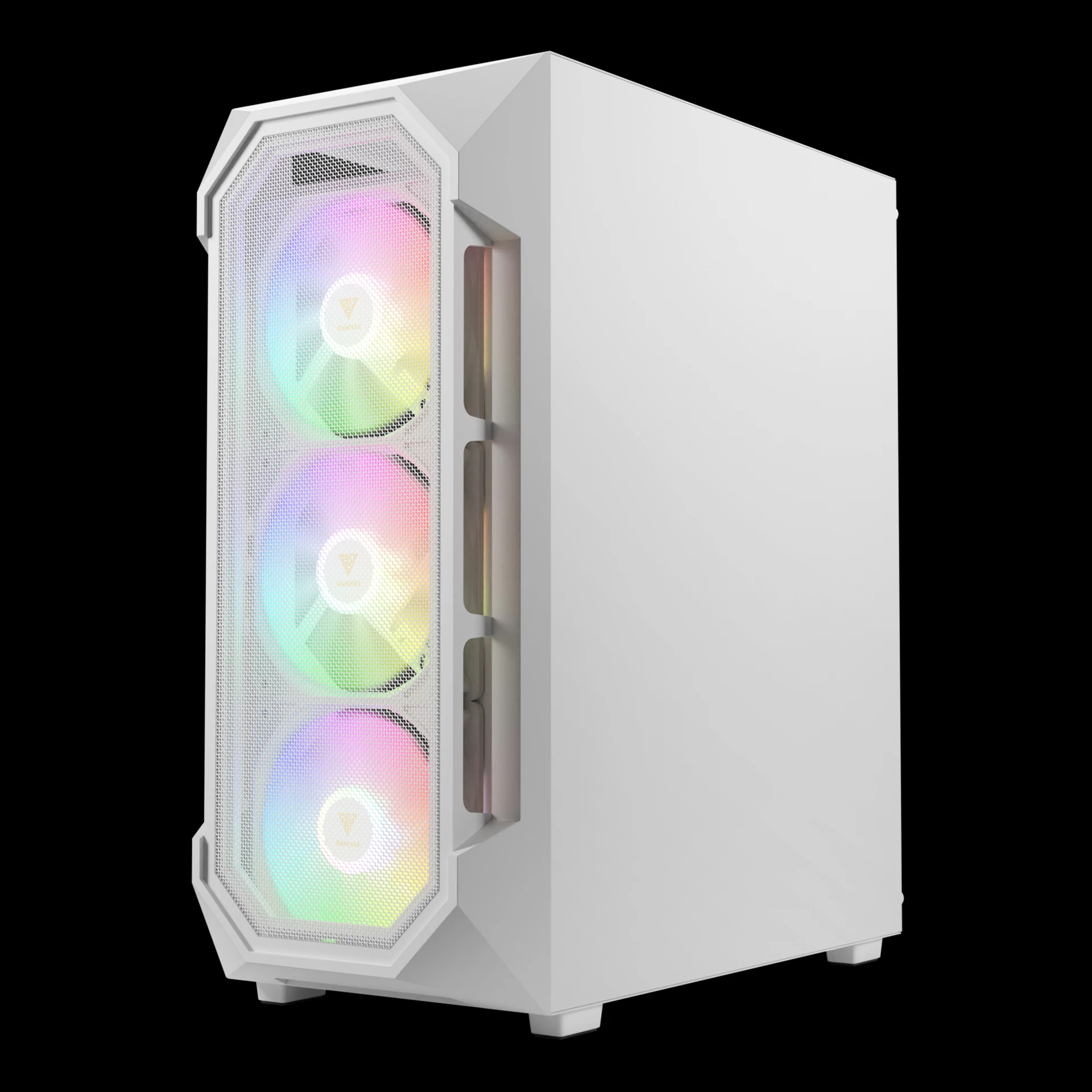 Gamdias кутия Case ATX - AURA GC1 Elite White - Mesh, RGB, Tempered Glass