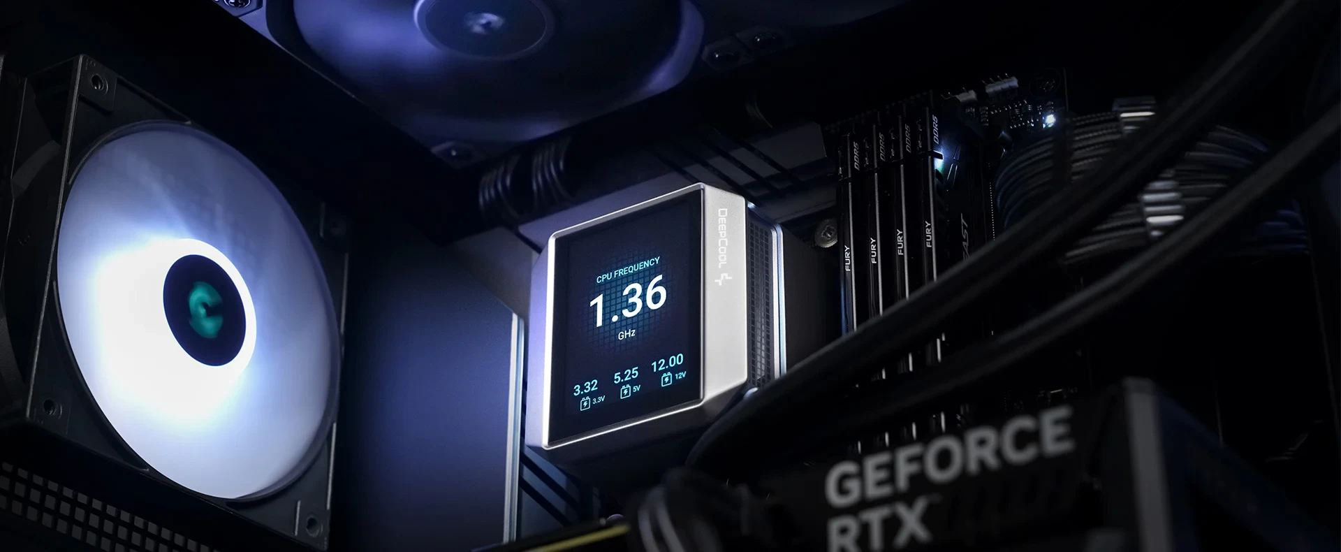 DeepCool водно охлаждане Water Cooling MYSTIQUE 360 - LCD Screen, A-RGB