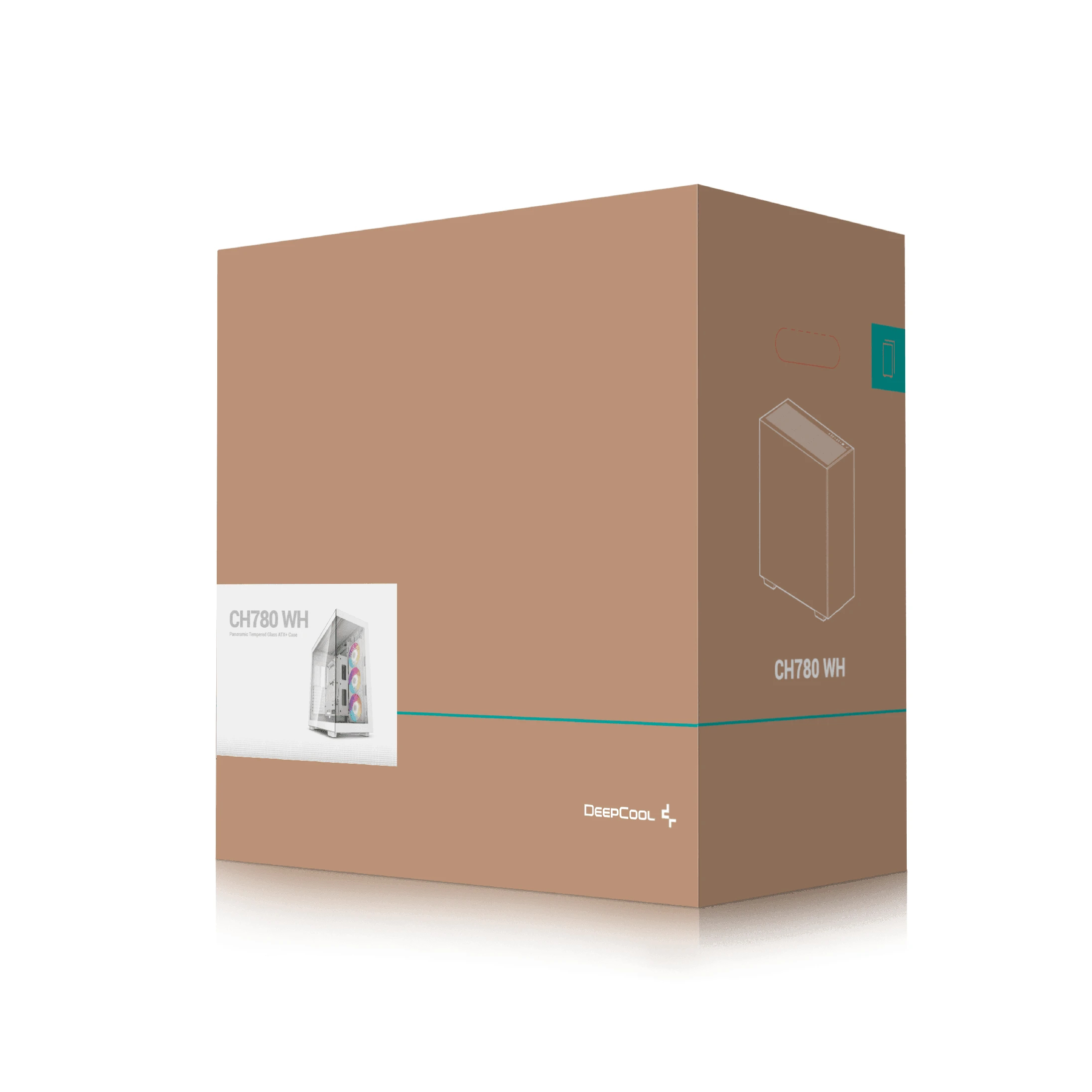 DeepCool кутия Case E-ATX - CH780 WH - Dual-Chamber