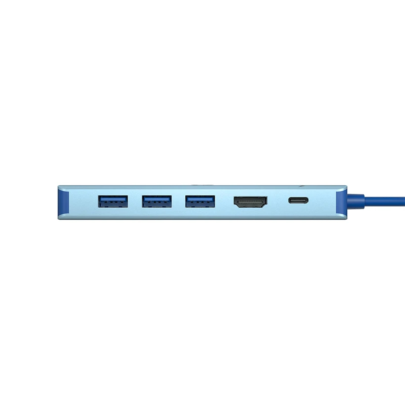 VCom докинг станция Docking Station Type-C 6-in-1 - CUE55 - PD3.0 100W, LAN 1000Mbps, HDMI, USB3.0 x 3