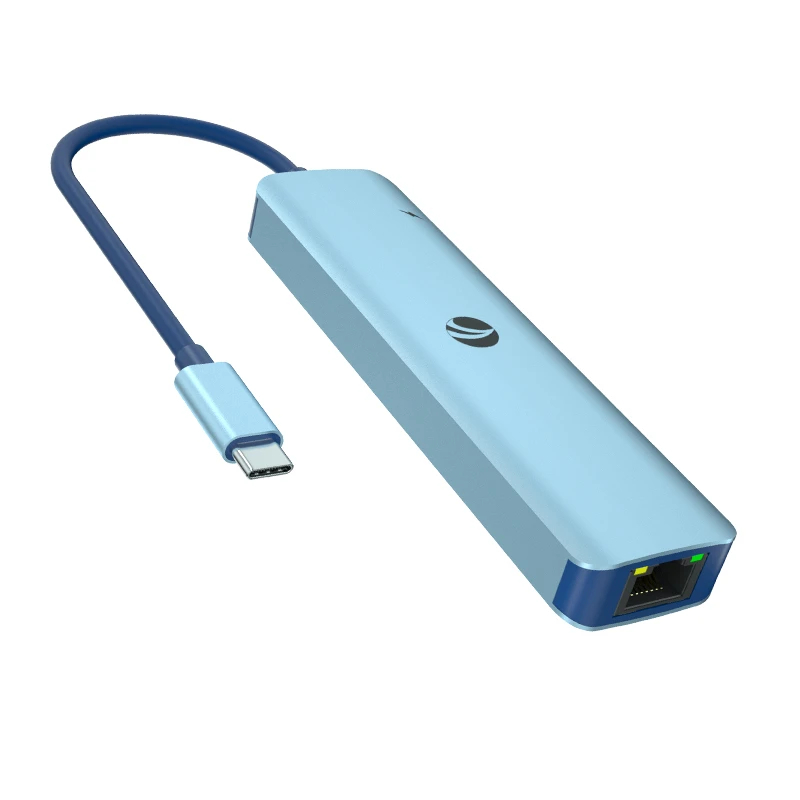 VCom докинг станция Docking Station Type-C 6-in-1 - CUE55 - PD3.0 100W, LAN 1000Mbps, HDMI, USB3.0 x 3