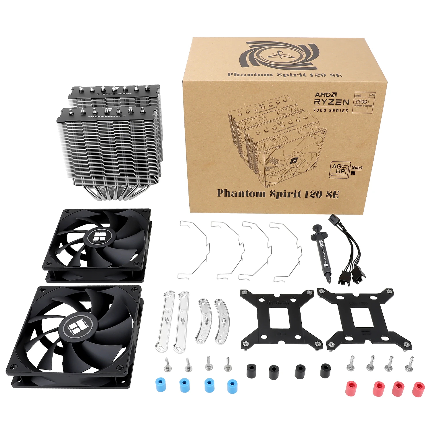 Thermalright охладител CPU Cooler Phantom Spirit 120 SE - Dual-Tower - LGA1851/LGA1700/AM5
