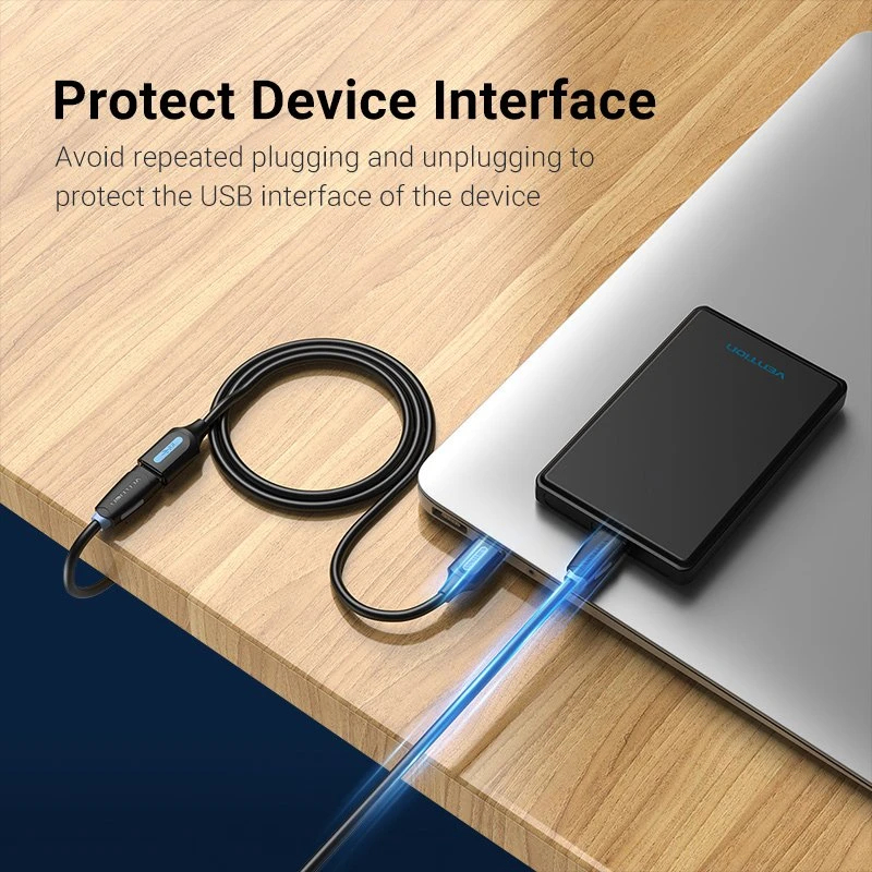 Vention Кабел USB 3.0 Extension AM / AF - 2.0M Black - CBHBH