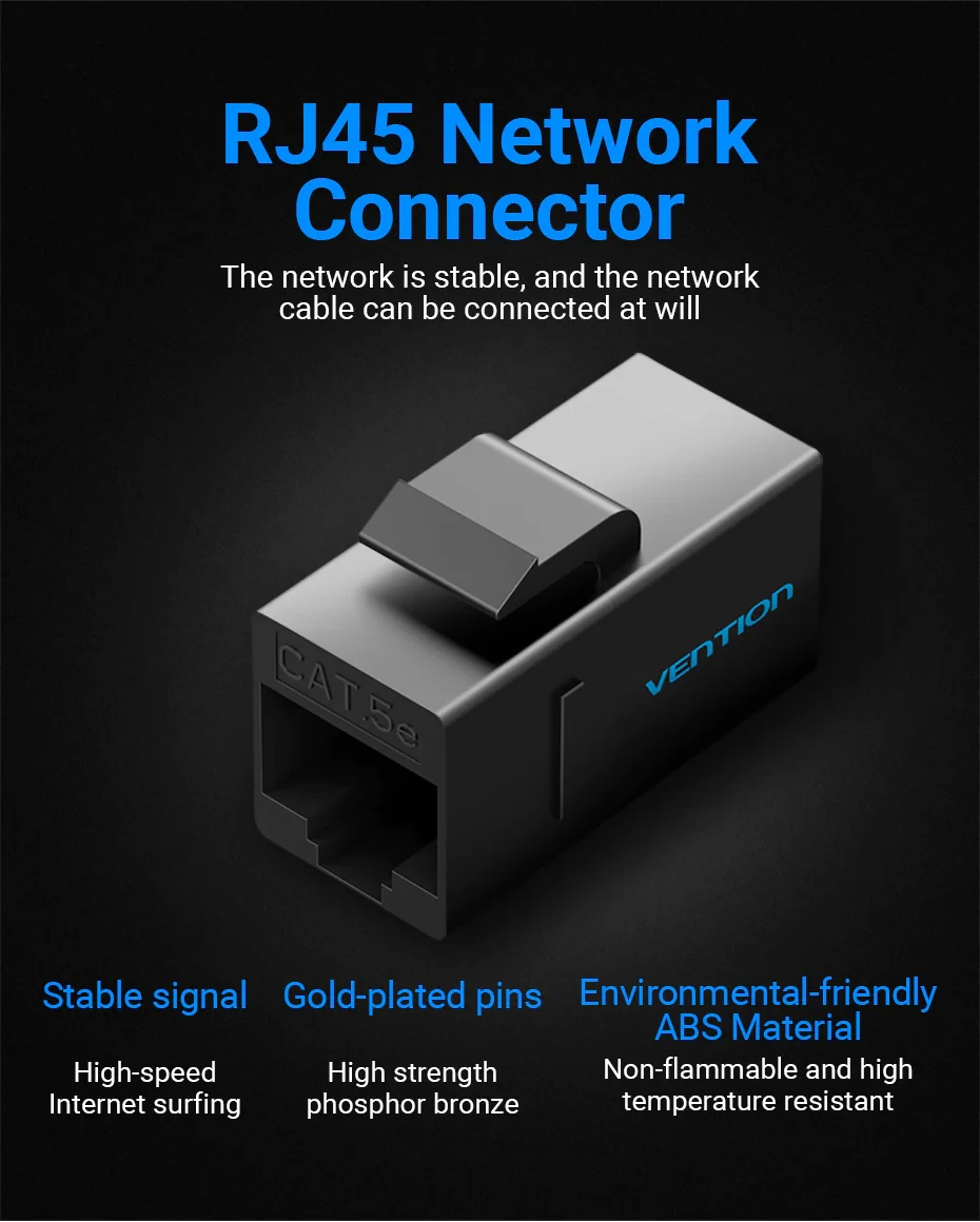 Vention Съединител LAN 8P8C Coupler - VDD-B07-B