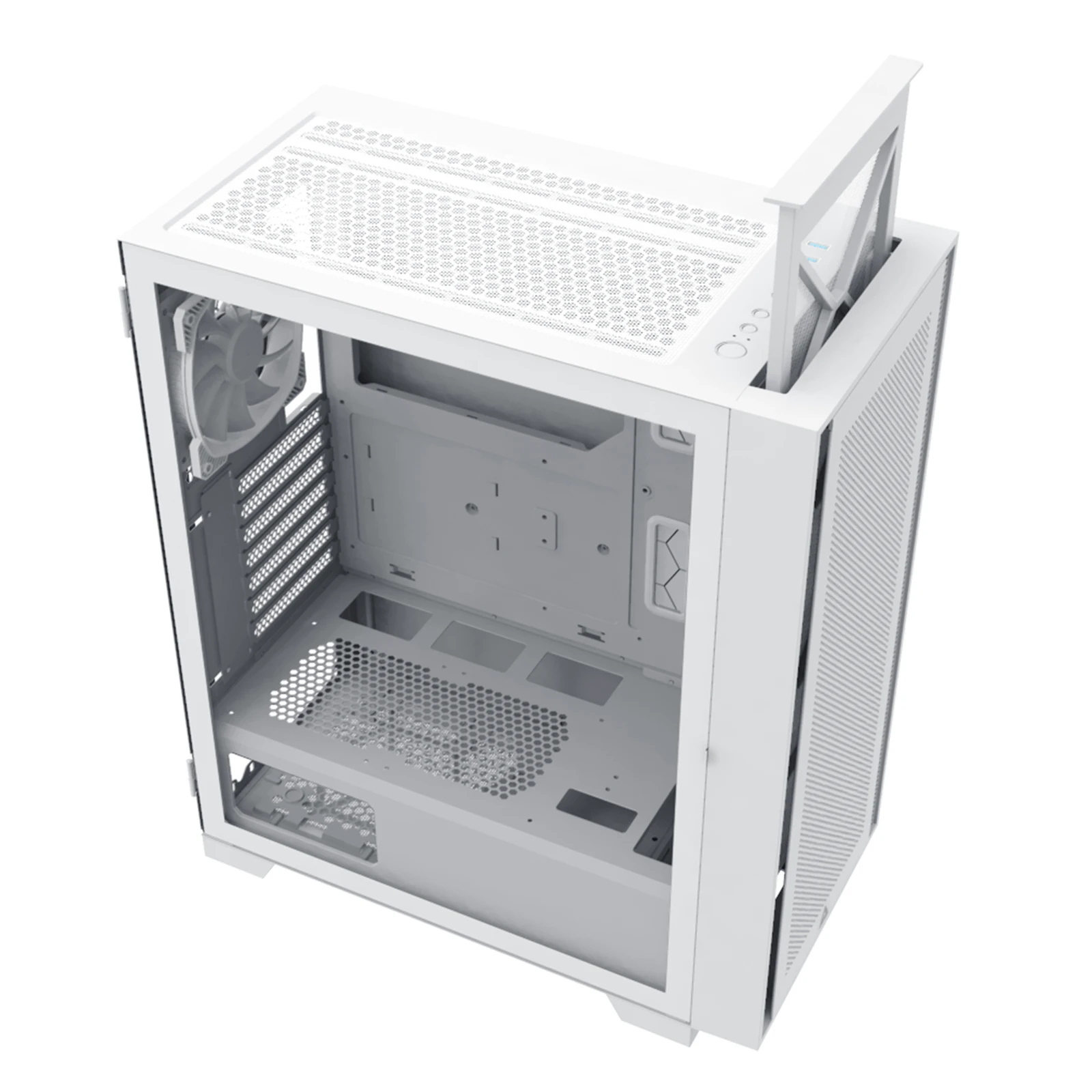 Montech кутия AIR 1000 LITE, Mid-tower Case, TG, 3x120mm Fans, White