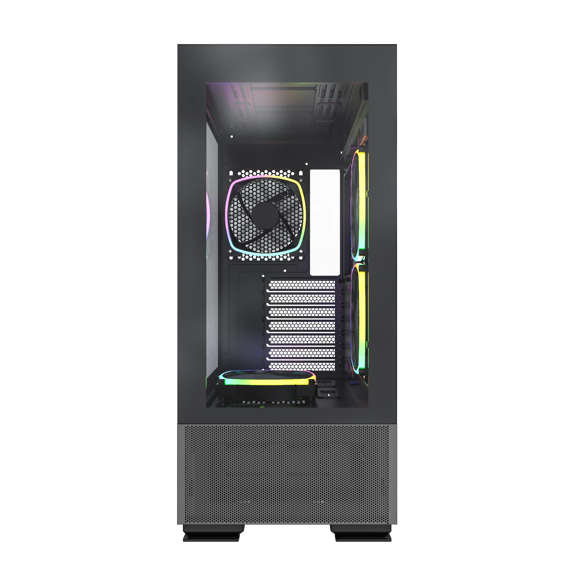 Montech кутия SKY TWO, Mid-tower Case, TG, 4x120mm ARGB Fans, Black