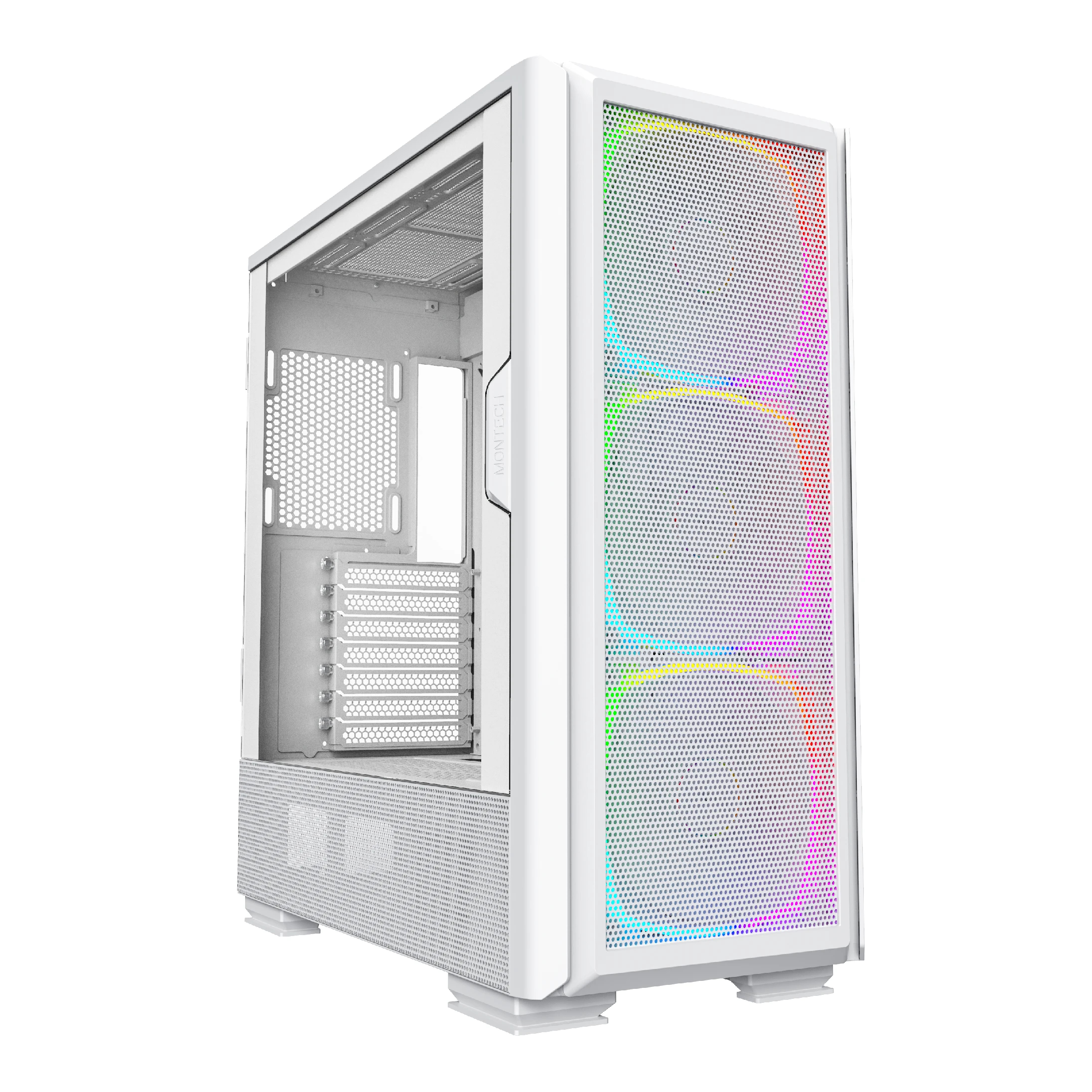 Montech кутия SKY TWO GX, Mid-tower Case, TG, 3x140mm ARGB Fans, White