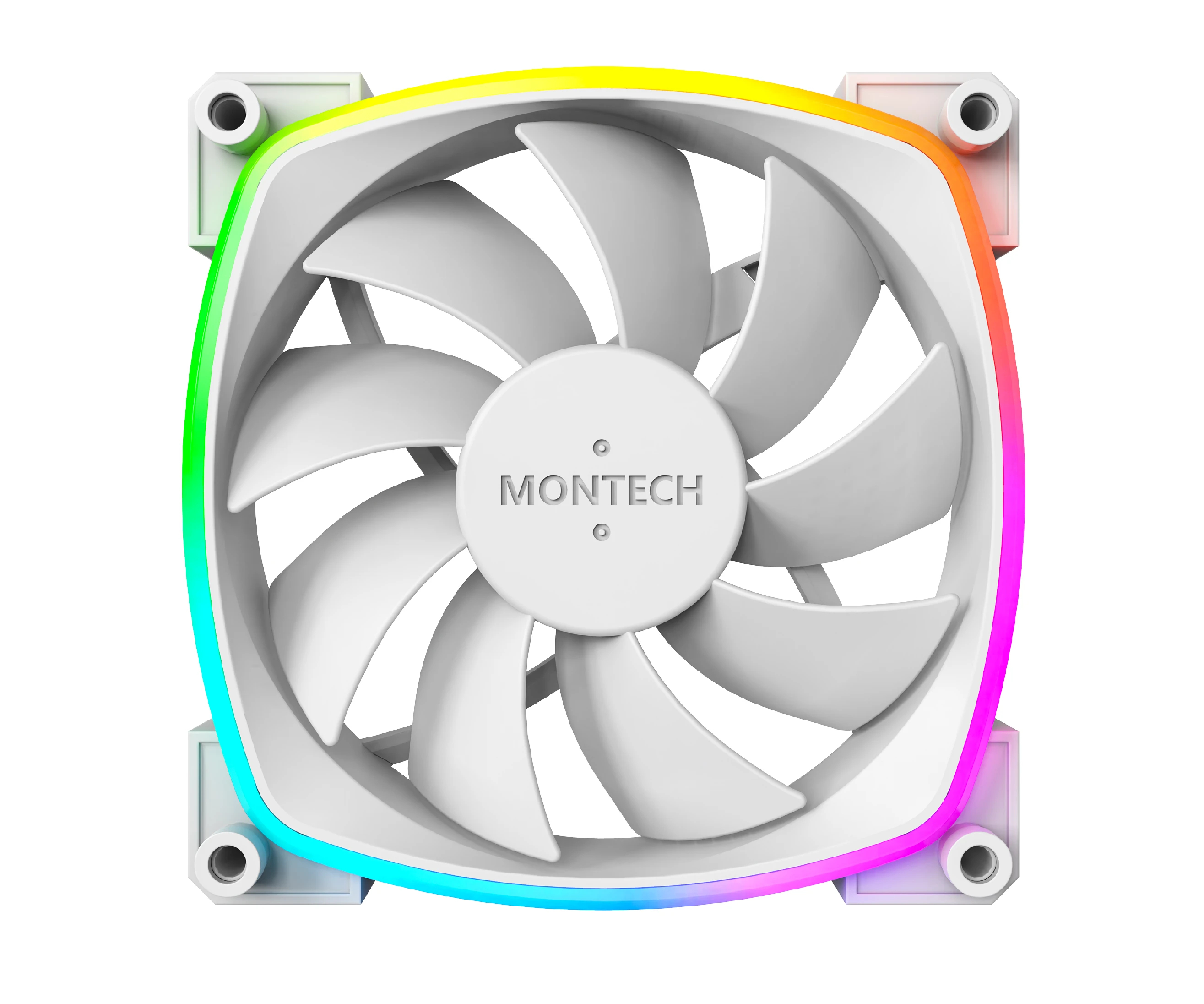 Montech вентилатор AX120 PWM, Fan 120mm, ARGB, White