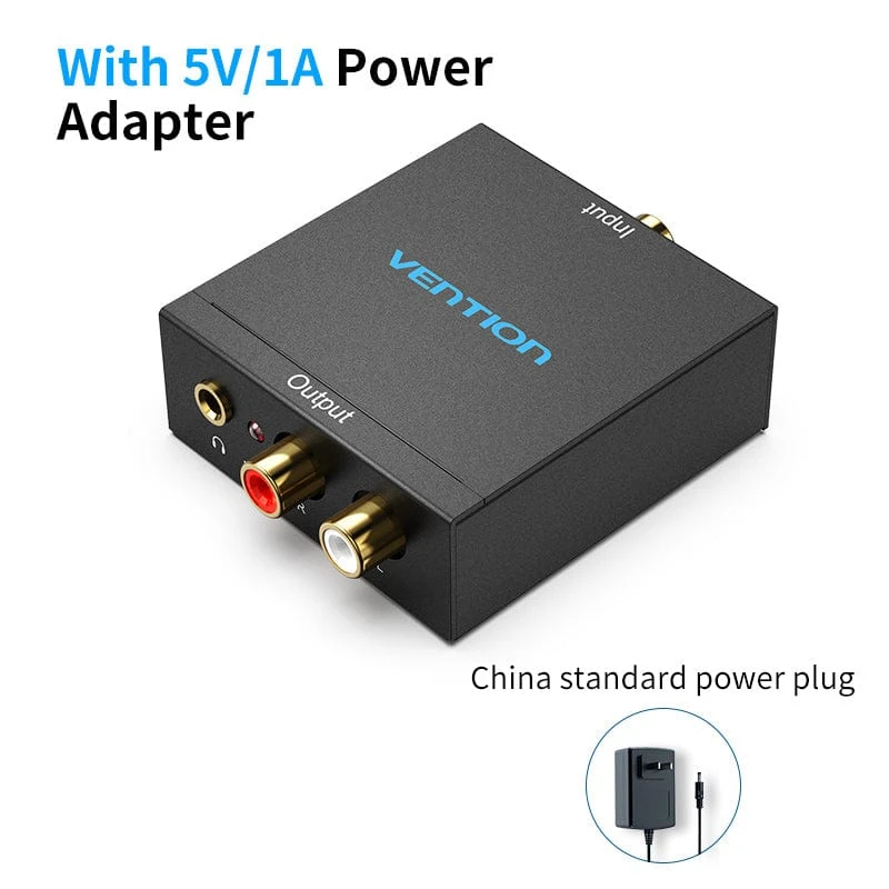 Vention аудио конвертор Analog Audio Convertor Optical/Coaxial F -> 2 x RCA/TRS 3.5mm F - BDFB0